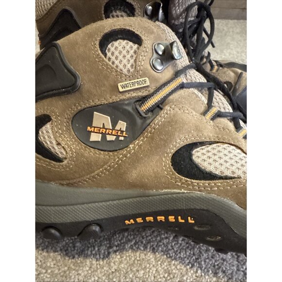 MERRELL Chameleon Mid Kids Size 6.5 Kangaroo/Boa Waterproof Hiking Boots J8033 - Picture 12 of 13